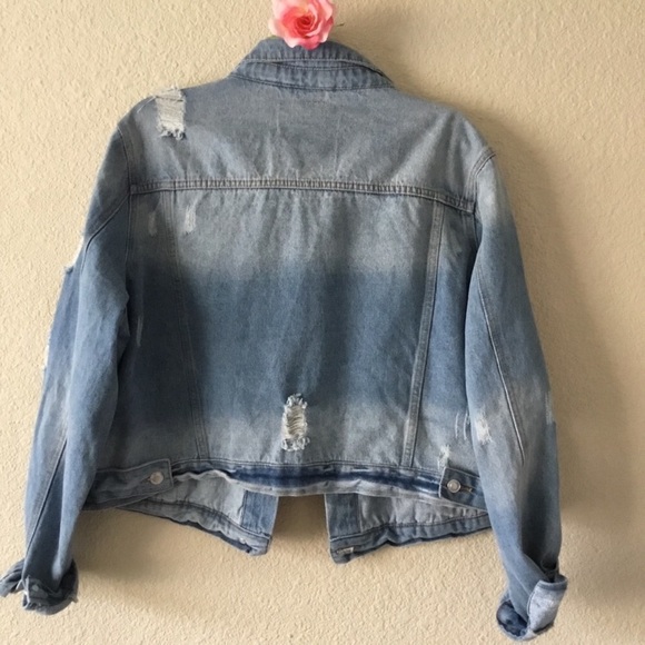 Distressed denim jacket - Picture 4 of 4
